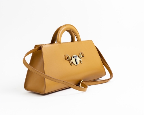 BORSA ARANCIONE IN PELLE